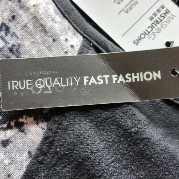 Zanzea Collection Plus Size Maxi Dress, High Low Hem, Short Sleeve, Black Print - Picture 10 of 11